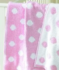 SOFTKNIT POLKA DOT BLANKET - PINK